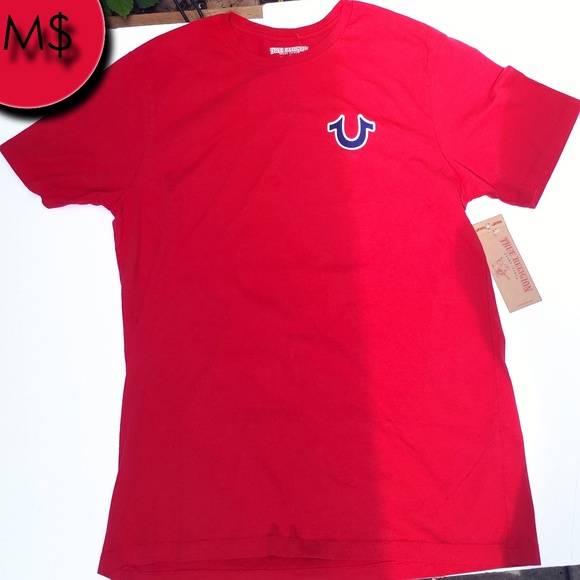 True Religion Other - True Religion BuddhaMan T-Shirt Ruby Red LARGE